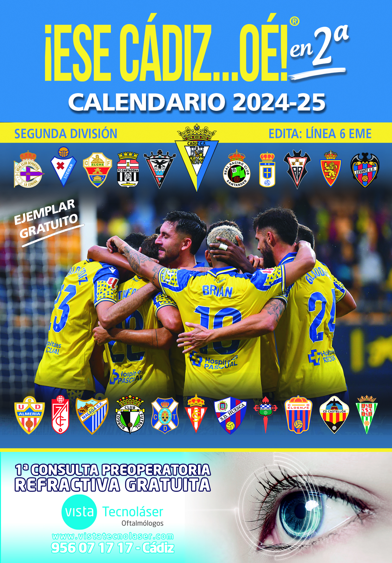 El calendario gratuito de Línea 6