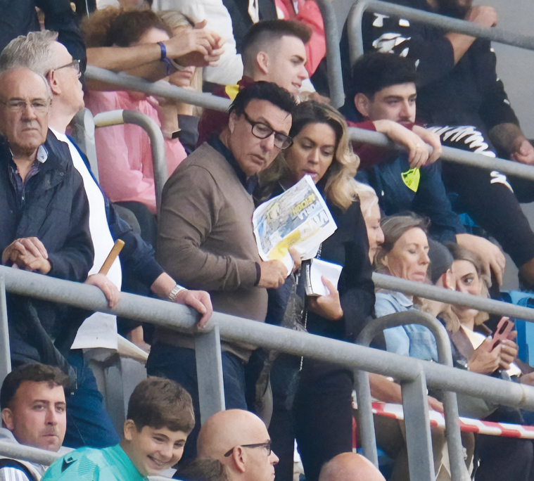Quique Pina estuvo en el Estadio