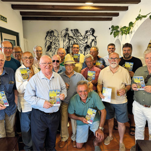 Convivencia del Jurado  del Trofeo Línea 6 y  exjugadores en ‘La Bodega’
